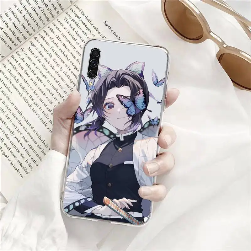 

Kochou Shinobu Demon Slayer anime Phone Case Transparent Clear For Samsung Galaxy A71 A21s S8 S9 S10 plus note 20 ultra