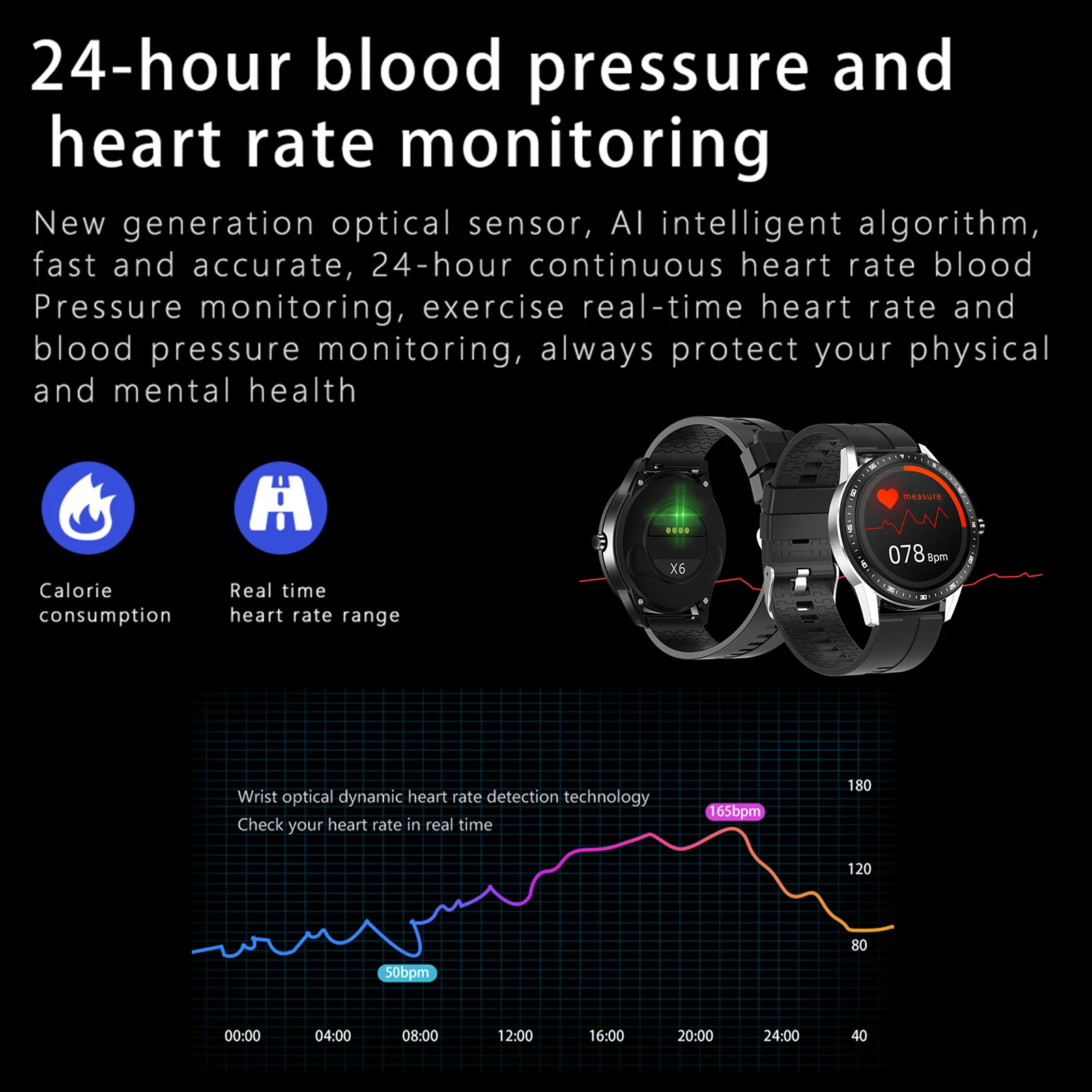 X6 2-In-1 Smart Watch Mini Earbuds Fitness Tracker True Wireless BT 5.0 Headphones Heart Rate Sleep Monitoring Bracelet | Электроника