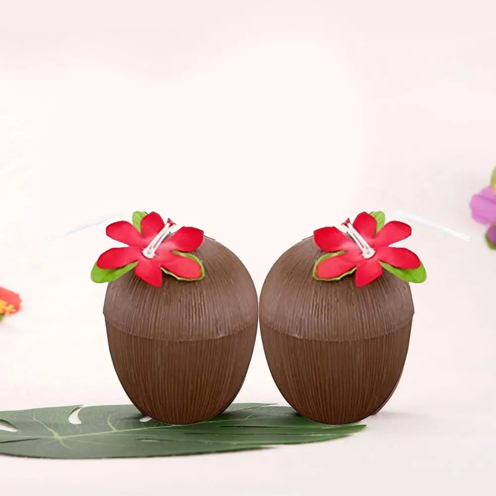 12 шт. Гавайская ананас Кокосовая пальма чашка прекрасный пластик фруктовая