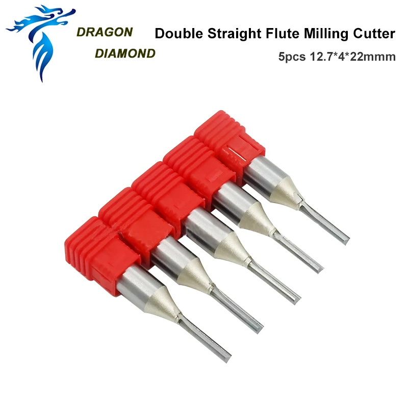 CNC Straight End Mill Double Flute Slot woodworking insert router Tool solid carbide TCT end milling cutter MDF PVC | Инструменты