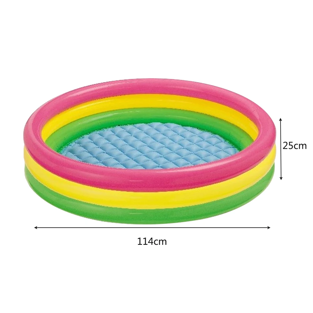 

3 Layers Baby Inflatable Pool Pump Outdoor Children Basin Bathtub Toy Parents Child Multiplayer Game Pool Kids Bathing Tub