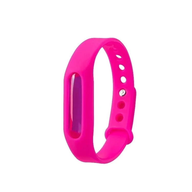 Противомоскитные репеллентные браслеты, многоцветные браслеты для борьбы с вредителями, защита от насекомых, для кемпинга, на открытом воздухе, взрослые браслеты для детей - Цвет: Сливовый
