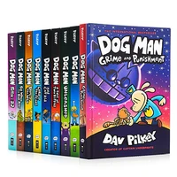 9 books set dog man the epic collection 1 6 english kids child hilarious humor novel manga comic book new