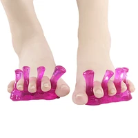 2pieces1pair new product silicone toe separators prevent overlap hallux valgus bunion corrector foot care pedicure straightener