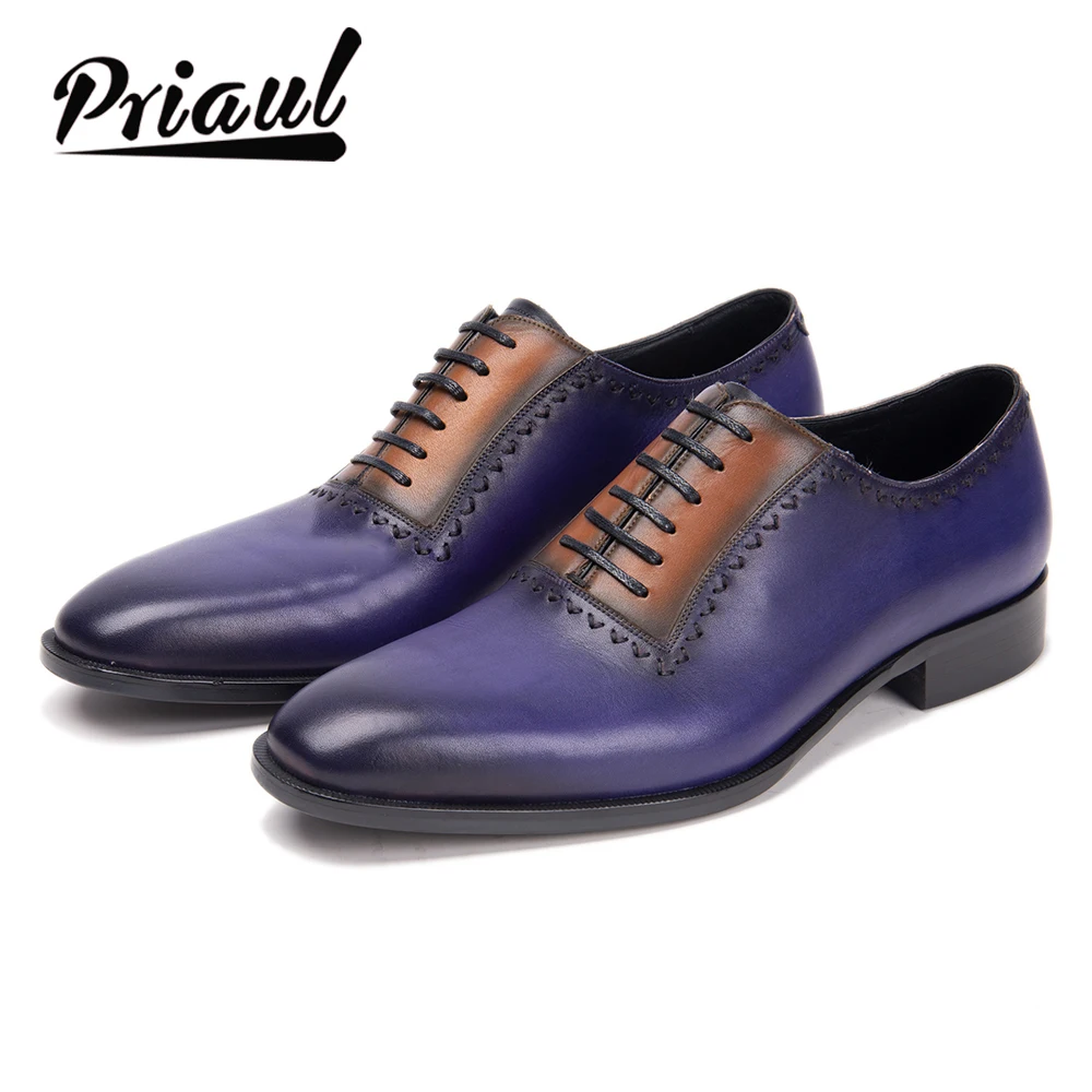 Туфли оксфорды мужские из натуральной кожи модные под заказ классические для