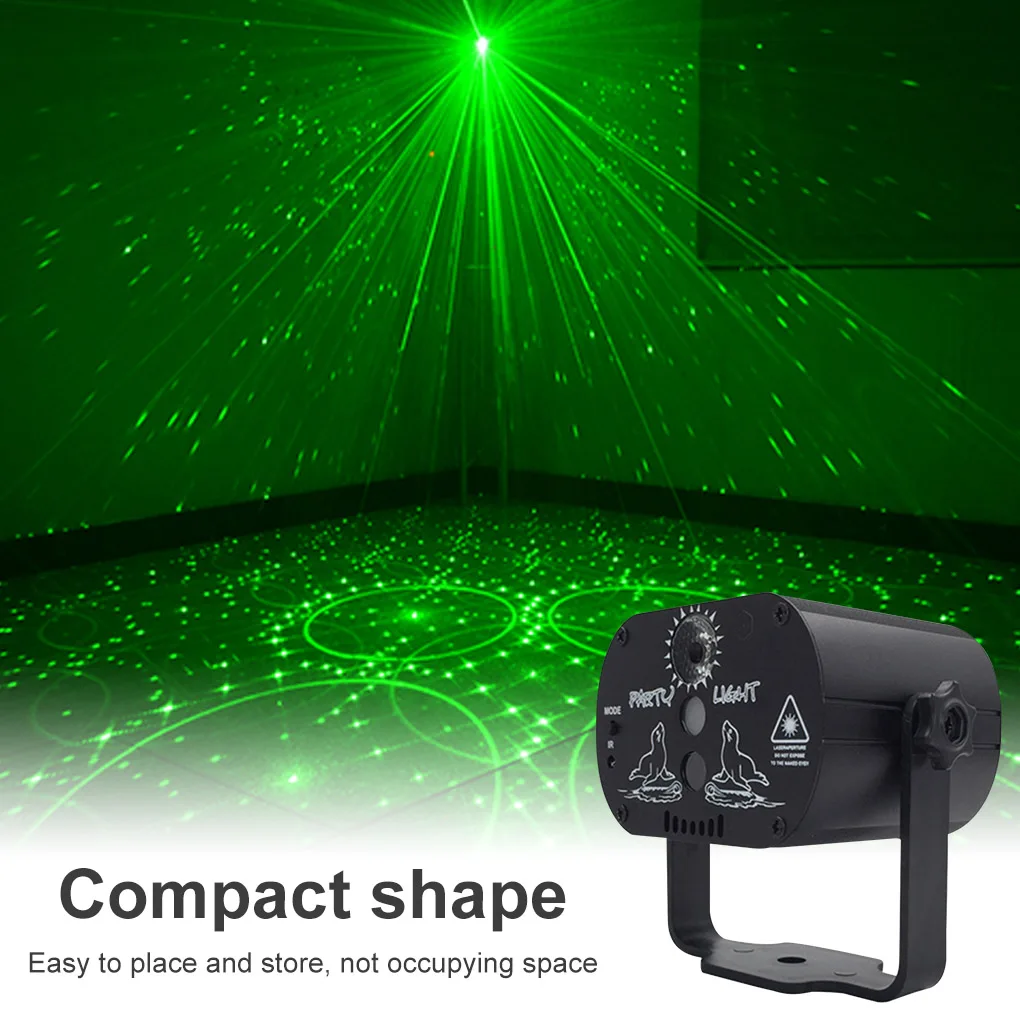 

RGB светодиодный лазерный сценический луч, освещение для дискотеки, звуковая активация, освещение для диджевечерние со стробоскопическим эф...