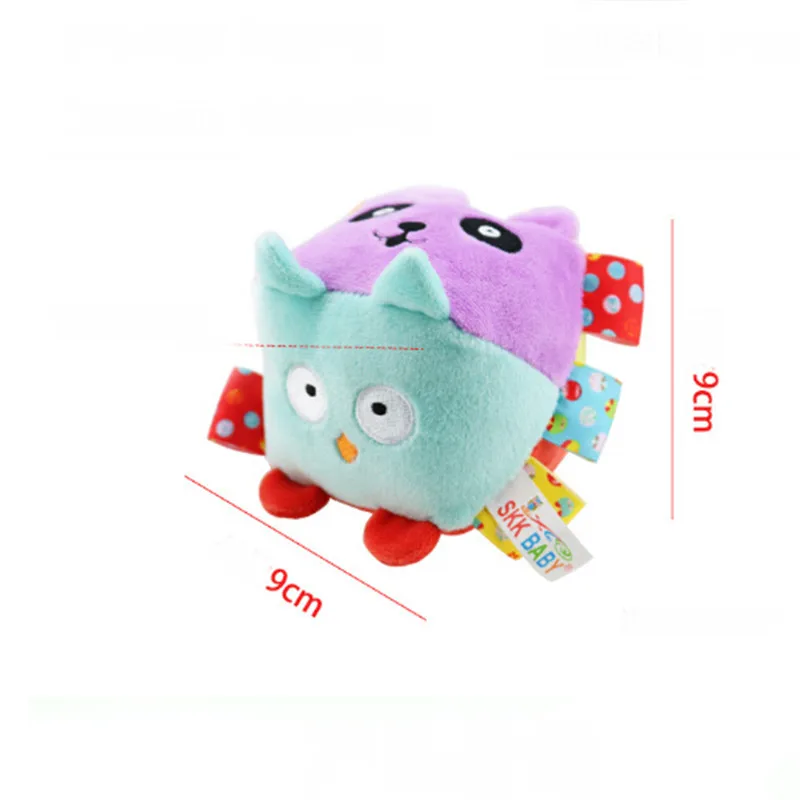 

Soft Cube Rattle Mobiles Baby Toys Color Number Recognize Newbron Early Learning Educational Crib Toy For Baby Toys 0-12 Months