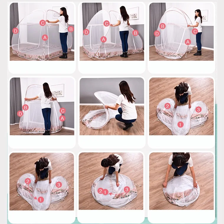 25 Портативный складной москитная сетка монгольская юрта вставка для взрослых