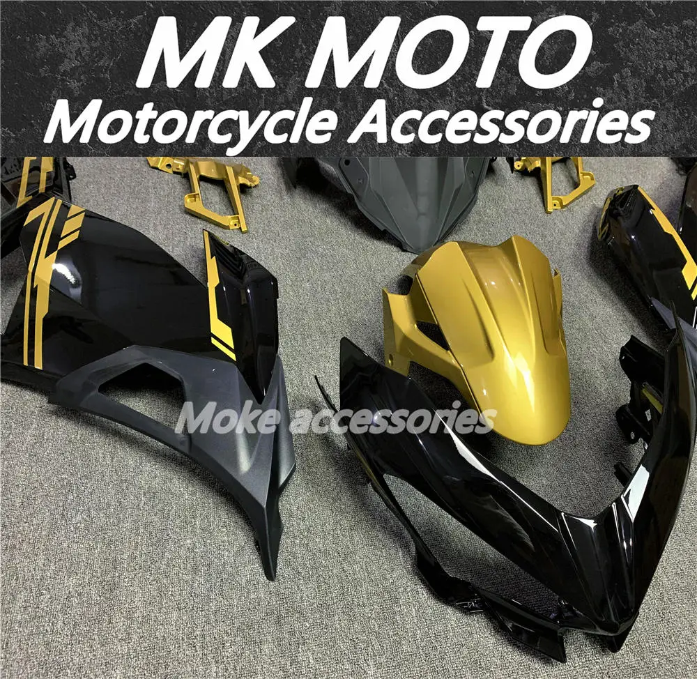 

Motorcycle Fairings Kit Fit For Ninja 400 2018 2019 2020 2021 odywork Set High Quality ABS Injection NEW gold/black