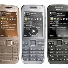 Nokia E52 refurbished-Original Nokia E52 WIFI GPS JAVA 3G Unlocked Mobile Phone handset Russian Arabic Hebrew keyboard phone