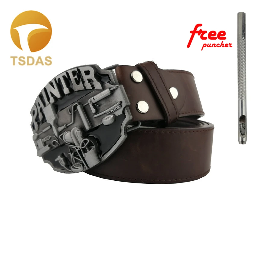 Mens Belt Buckles Painter Worker Silver Buckle Head For Clothing Accessory Fashion With Continous Stock | Дом и сад