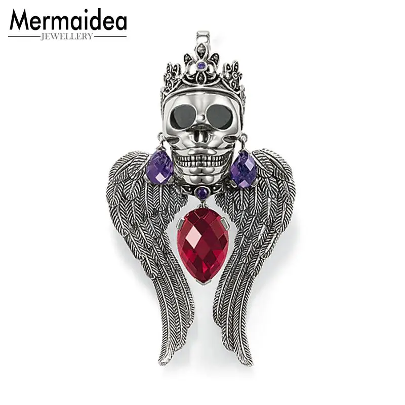 Кулон с черепом король 2020 посеребренные модные ювелирные изделия стильная