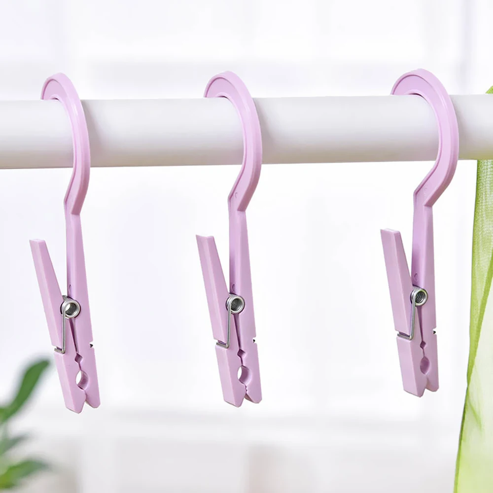 4 шт пластиковые крючки для одежды колышек путешествий Портативный подвесная
