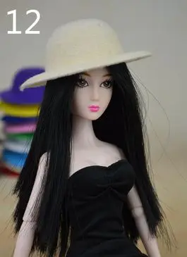 15 видов стилей кукла шляпа головные уборы аксессуары для 1/6 куклы Barbie Kurhn подарок новинка Игрушки для девочек - Цвет: 11