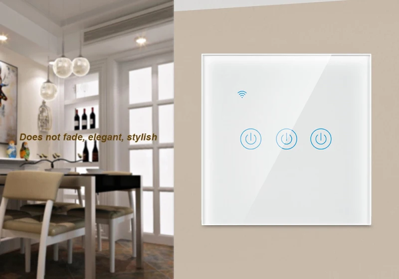 

1/2/3/4 gang TUYA WiFi Smart Touch Switch 170-240V Home Wall Button for Alexa and Google Home Assistant EU Standard