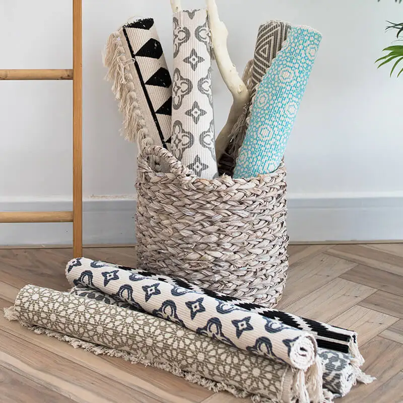 Ковер в стиле ретро для дивана гостиной спальни ковер из хлопчатобумажной пряжи