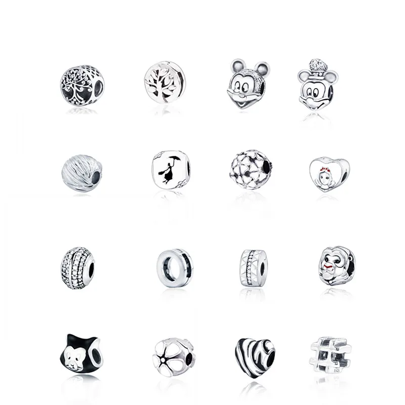 Новинка 2019 полое Дерево жизни Микки бусина из серебра 925 пробы подходит к