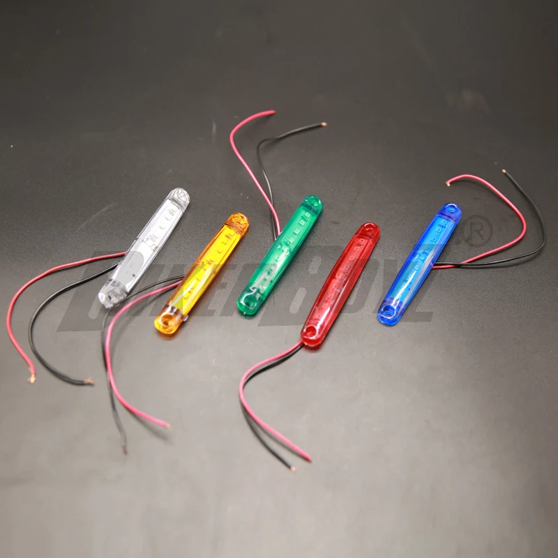 10 шт 12V/24V 9SMD светодиодные фары для грузовиков габаритный фонарь с изображением