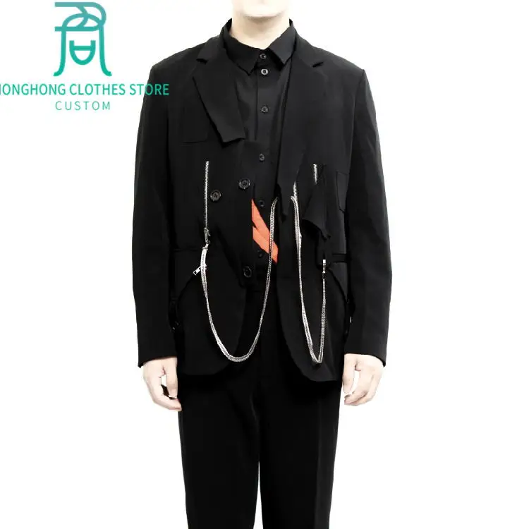 Оригинальный Темный ретро костюм цепи для мужчин высокого качества и большого