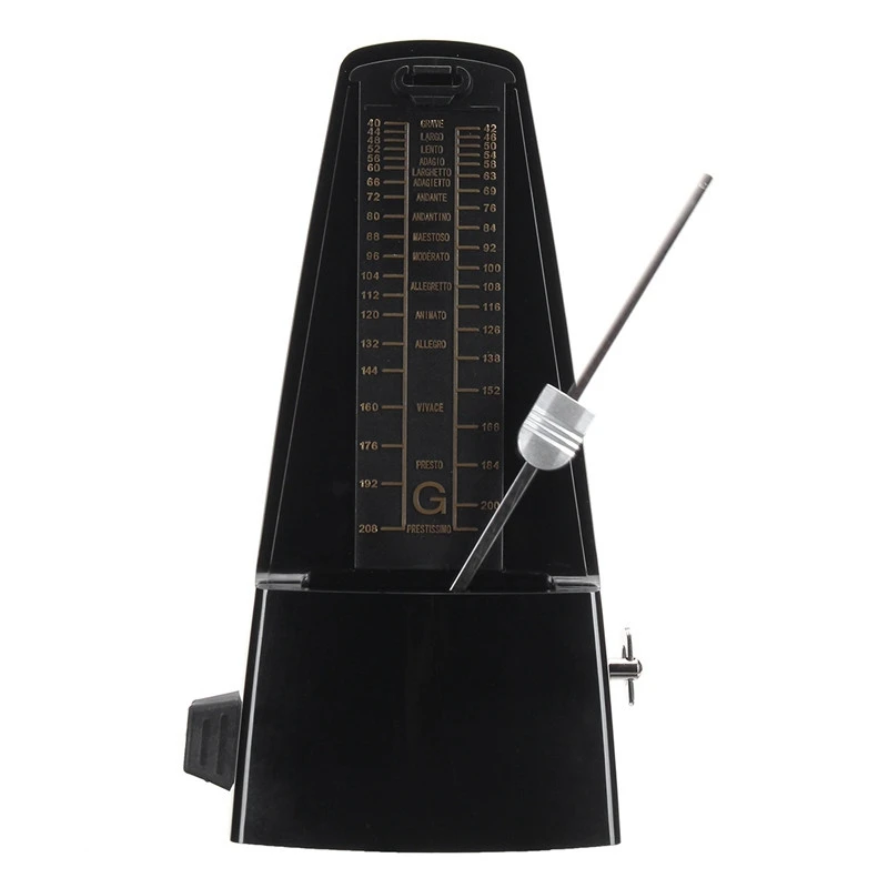 Retro Piano Mechanical Metronome Antique Pendulum Mecanico Wood Color For Universal Guitar Violin Musical Instru | Спорт и