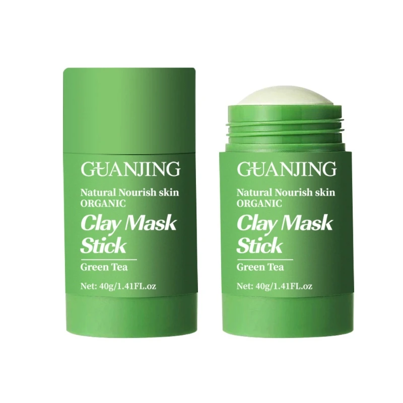 

Green Tea Cleansing Mask Purifying Clay Stick Mask Oil Control Skin Care Anti-Acne Remove Blackhead Mud Face Masks 40g