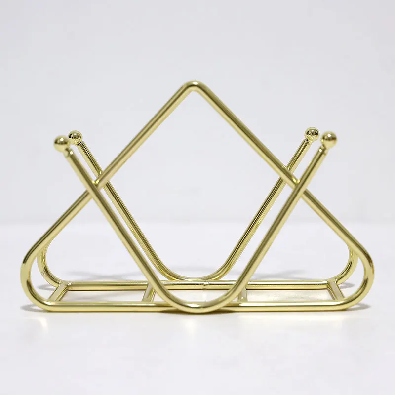 

New Napkin Holder Office Household Party Desktop Ornament Storage Rack Tissue Organizer