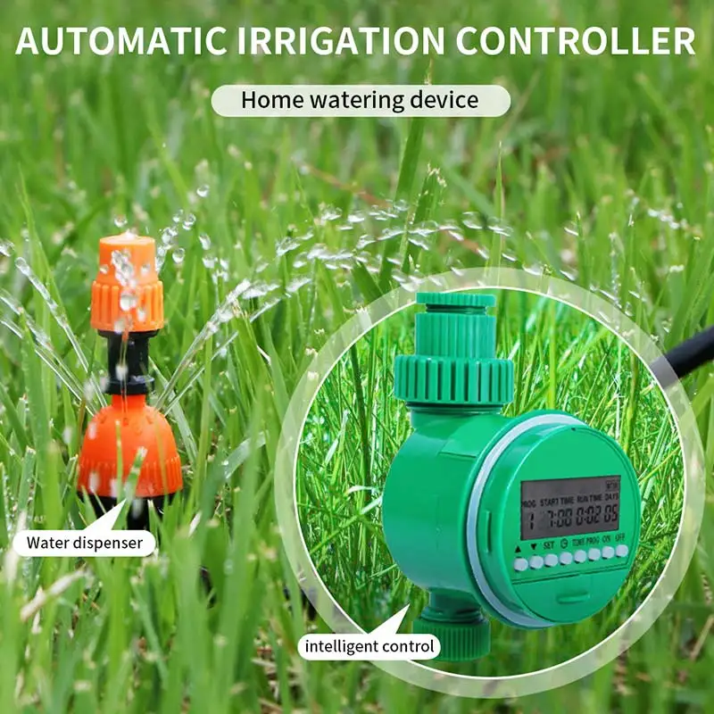 

Automatic Electronic Water Timer Garden Irrigation Controller Electric Valve Garden Water Timer Display Watering System
