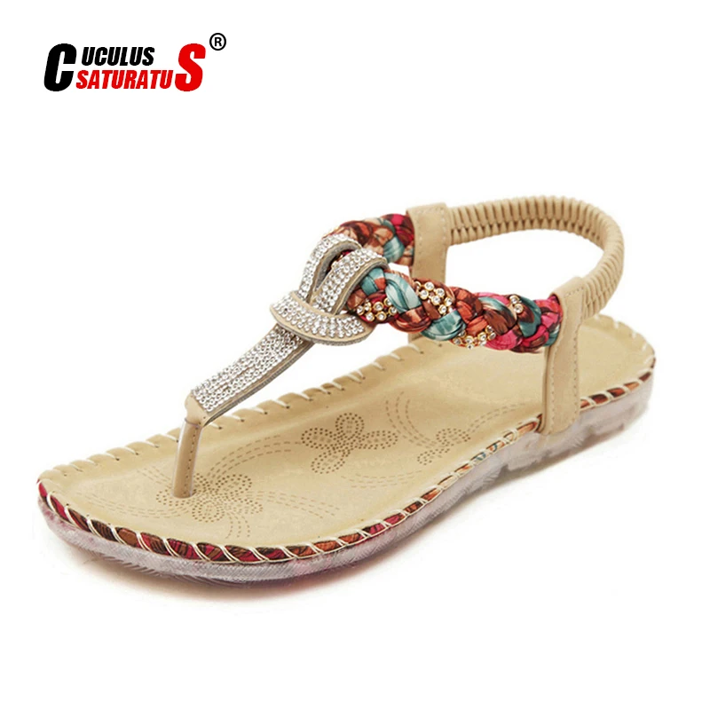 Cuculus женские сандалии Босоножки с открытым носом на плоской подошве вeчeринoк