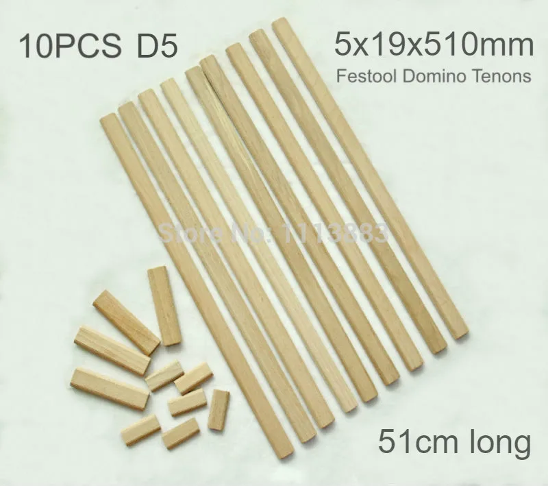 10 шт. 5x19x510 мм домино XL Буковые шипы дюбели для Festool DF500|dowel rod|festool dominofestool domino tenon |