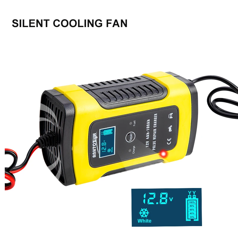 Полностью автоматическое автомобильное зарядное устройство для аккумуляторов 12