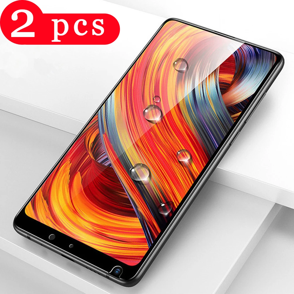 2 шт для xiaomi mi mix 2s 3 max Закаленное стекло 9T redmi k20 pro pocophone f1 Защитная пленка экрана
