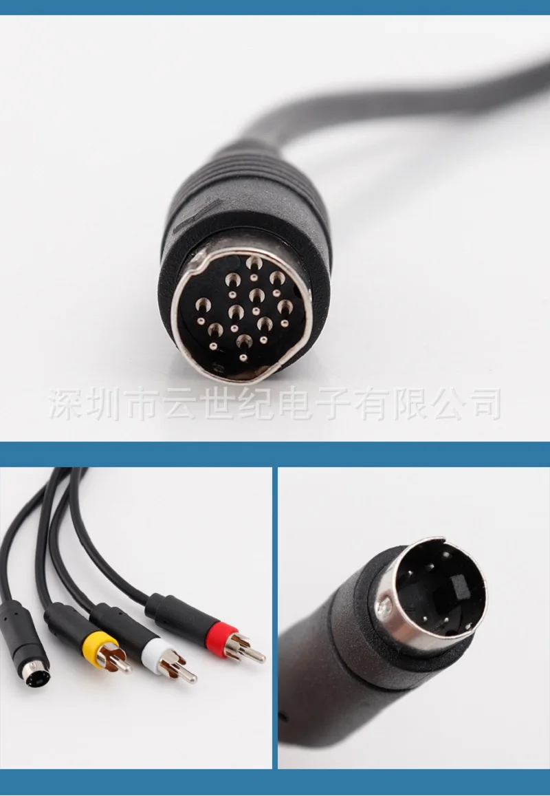 AV S-Video Cable For Game Console Sega Saturn SS DC PS1 PS2 SNES SFC Nintendo 64 NGC |