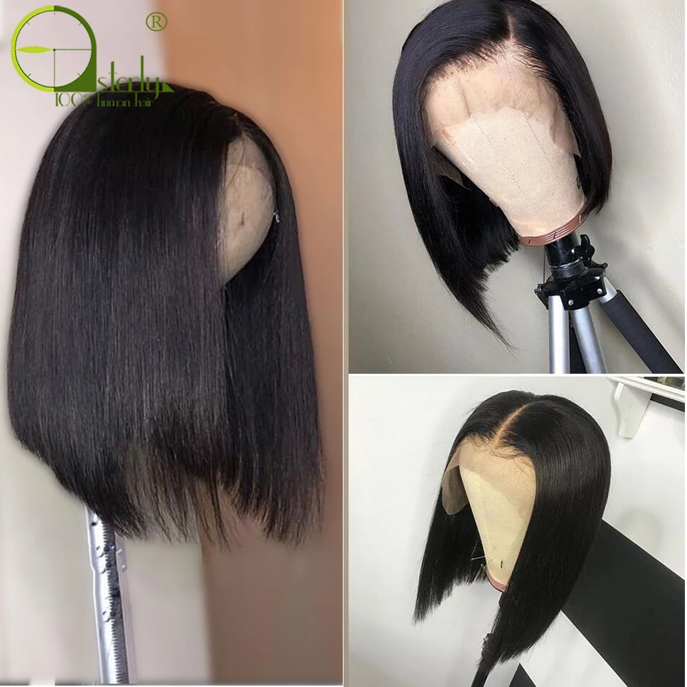 Грубые короткие кружевные передние человеческие волосы парики Remy Bob парик