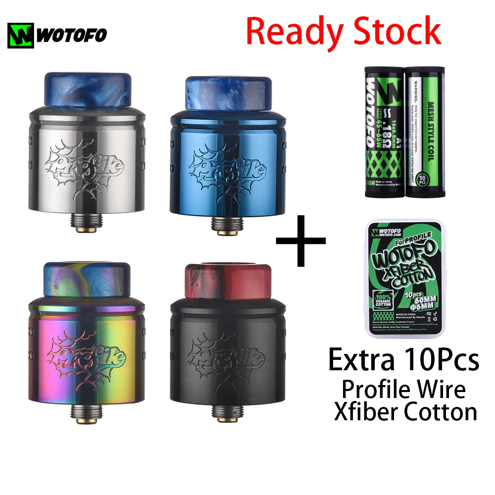 Оригинальный испаритель Wotofo Profile 1 5 RDA 24 мм электронные сигареты с дополнительным