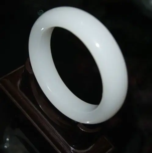 Природный красивый нефритовый Жадеит браслет зеленый белый стиль тонкий jewe