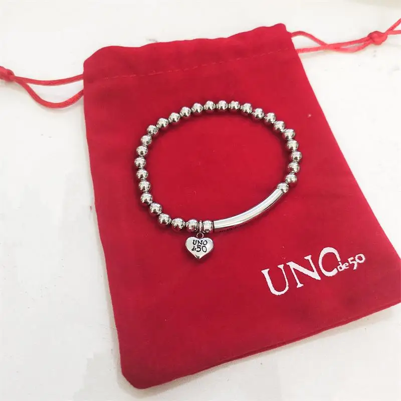 

UNode 50 Jewelry Packaging Pouches Red Flannel Bag for Bracelet Necklace Accessories Drawstring Bags Gifts
