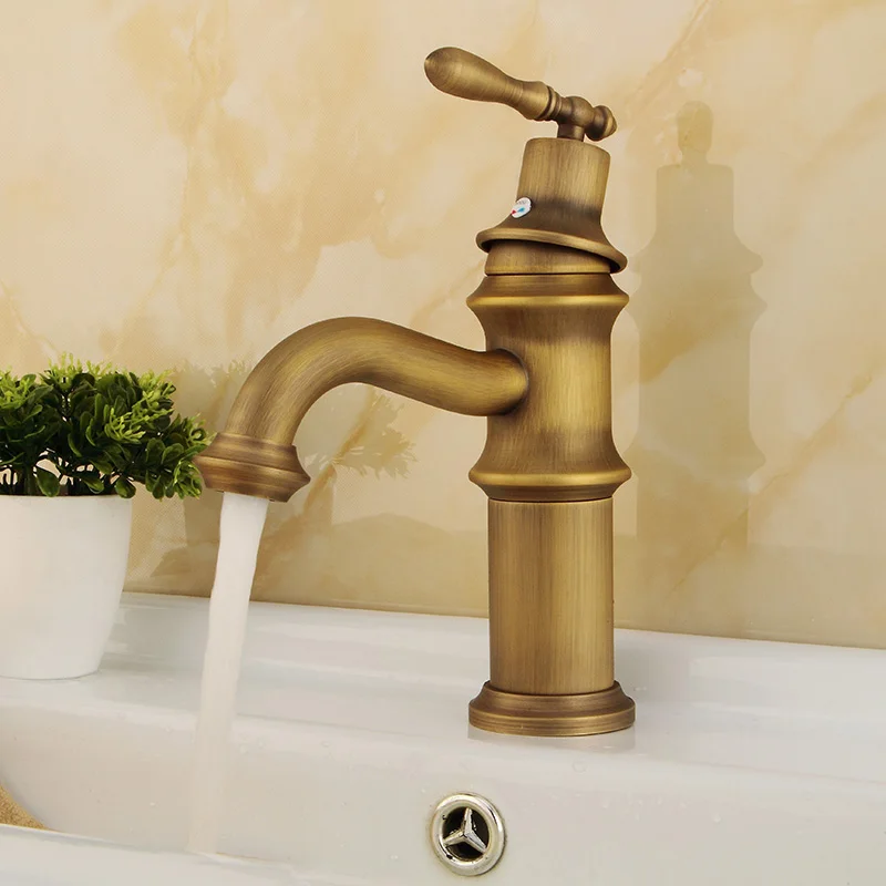 Античные латунные смесители для кухни в стиле ретро кран раковины ванную комнату