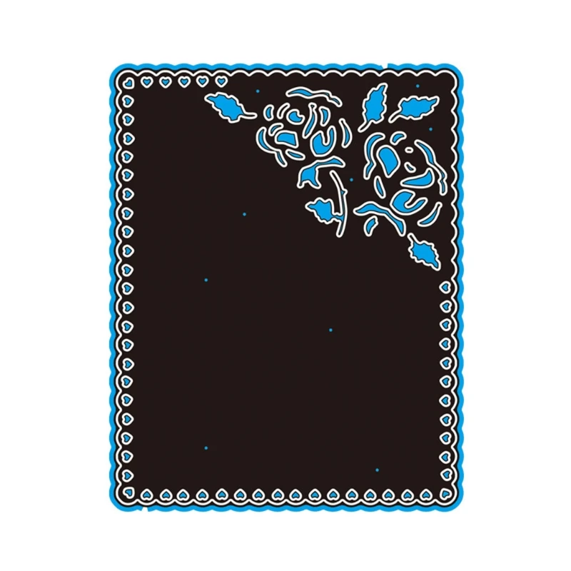 

Hollow Rose Flower Metal Cutting Dies Stencil Scrapbooking DIY Album Stamp Paper Card Embossing Decoration Craft