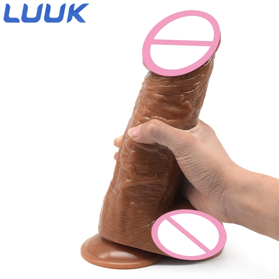 LUUK огромный фаллоимитатор резиновый реалистичный пенис кровеносный сосуд