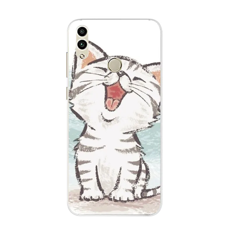For Huawei Honor 8C Case Cover 6.26 Soft TPU Silicone Fundas On Cases BKK-L21 Phone Back |