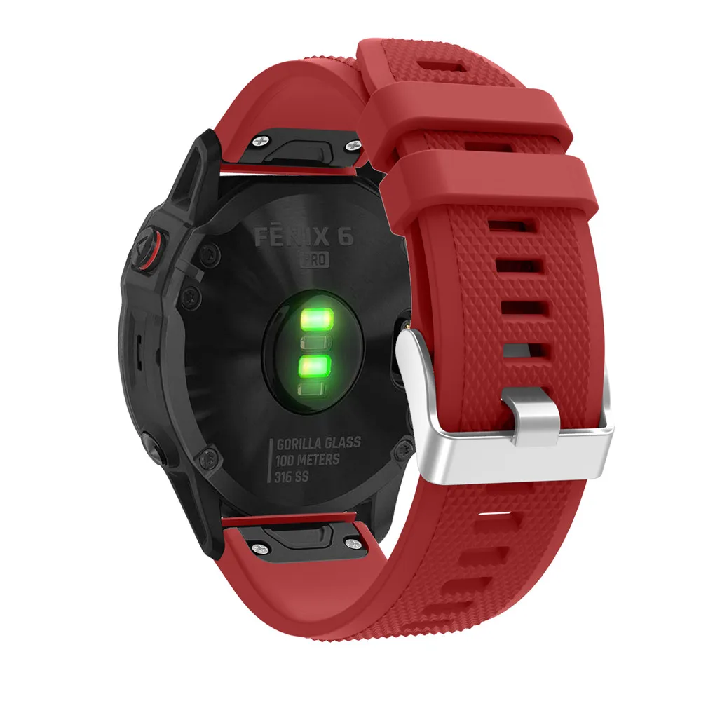 Ремешок силиконовый для наручных часов Garmin Fenix 5X 5 5S Plus 6S 6 6X Pro 3 3HR