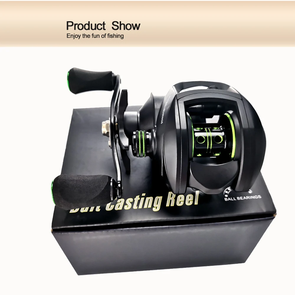 

2020 Baitcasting Reel 8.1:1 12+1BB Carp Fishing Reel With Magnetic Brake 8KG Max Drag Left Right Hand Casting Reels