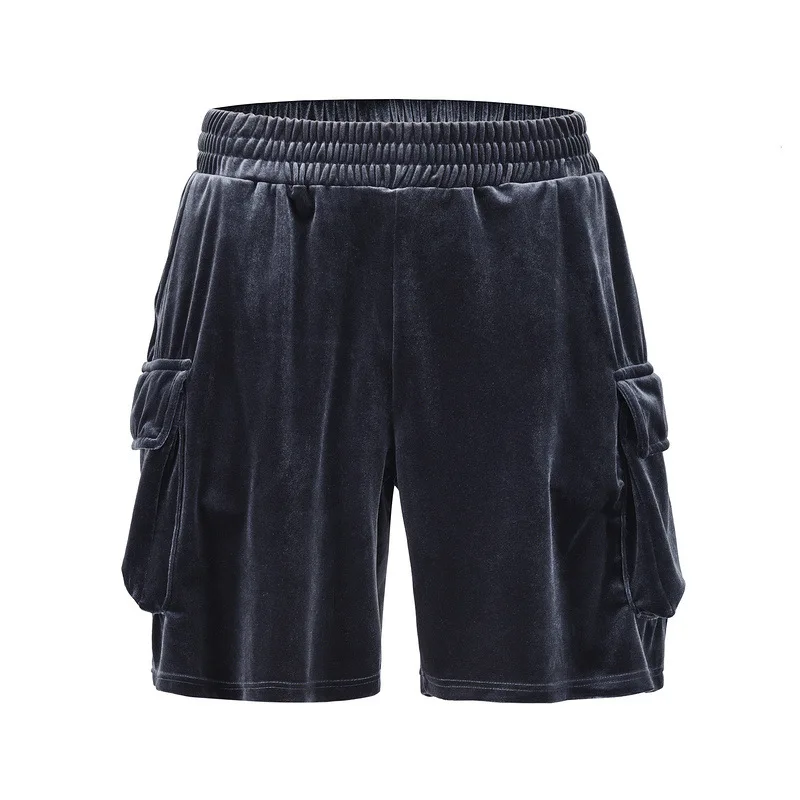

Summer Mens Short Pants High Street Velvet Shorts Bermuda Masculina Streetwear Clothing For Man Hip Hop Shorts