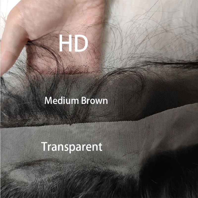 Ruolanni закрытие волос фронтальные HD Кружева Фронтальные прозрачные человеческие