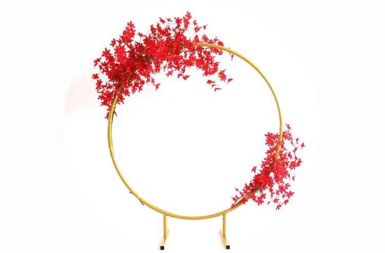 Свадебный фон Декор реквизит круглый из кованого железа кольцо Арка стены искусственный цветок украшения дома праздник день рождения Празднование