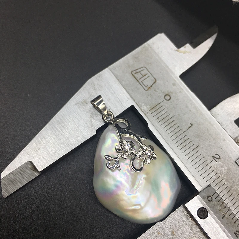 Набор свадебных украшений из серебра 925 пробы массивная подвеска и серьги цвета