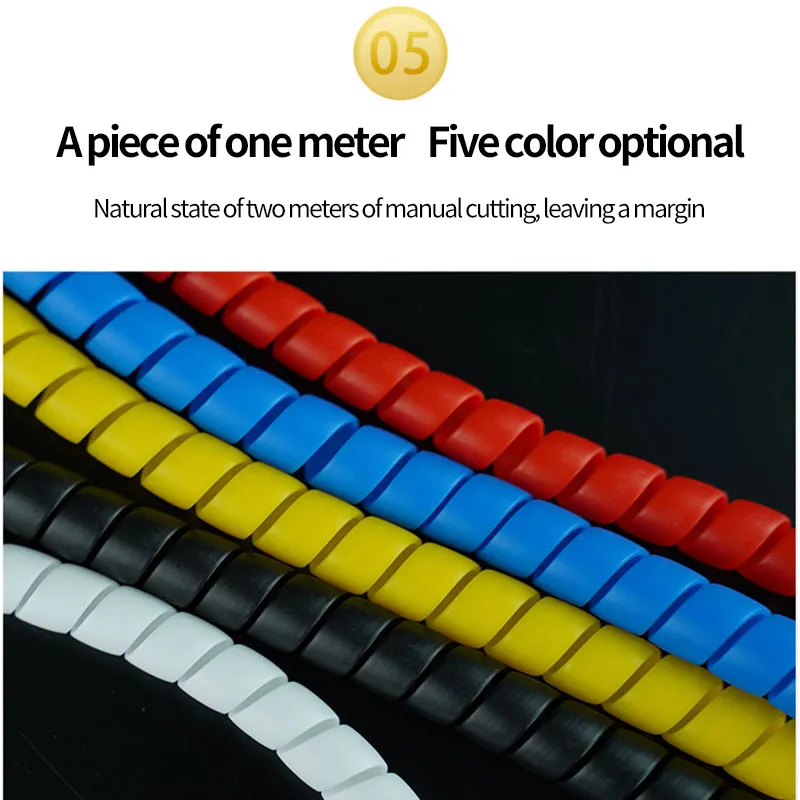 8 мм линия Органайзер защита труб спиральная обмотка обмотки кабеля провода