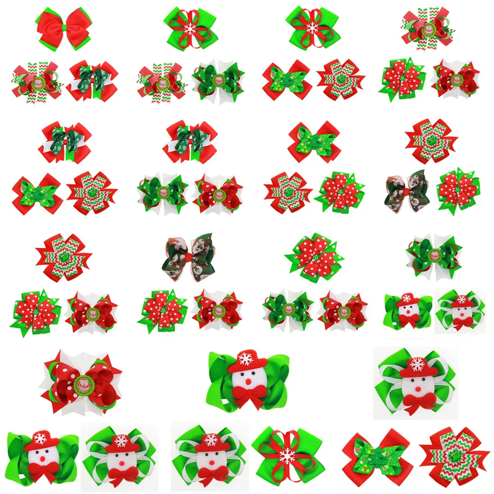 

3 шт. для детей, для малышей, Детский Снеговик на Рождество, заколка для волос, повязка на голову