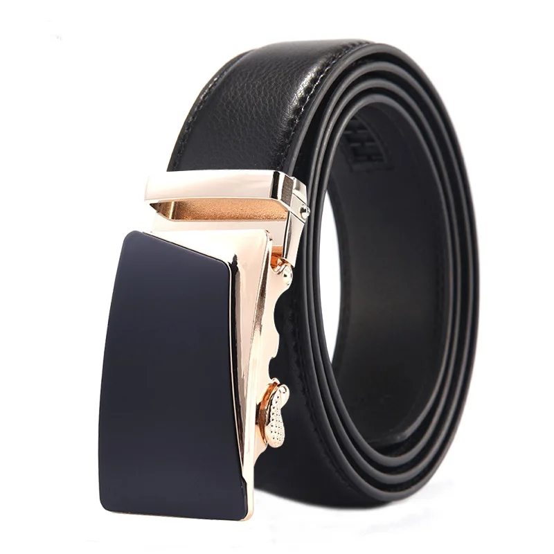 

Fashion men's belts men's top quality real men's luxury belts men's metal automatic buckle business men's belts leather belts