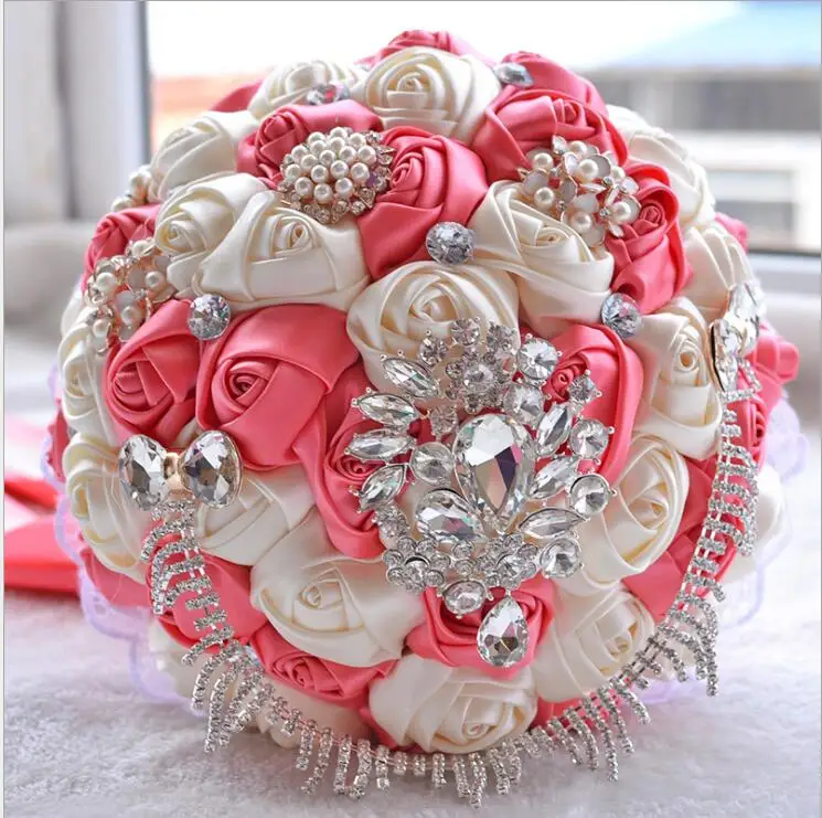 

Wedding Bouquet Crystal Sparkle Rhinestone Gorgeous Wedding Flowers Bridal Bouquets Artificial SPH225
